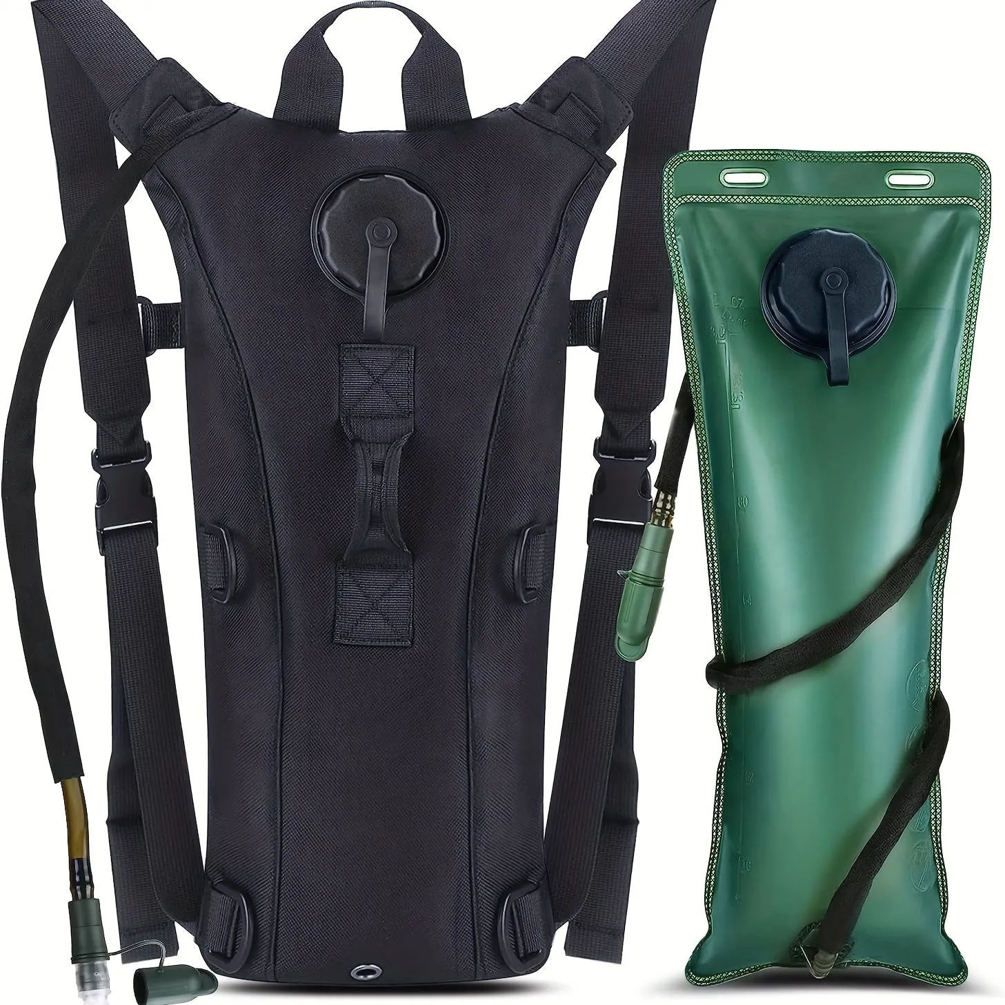 3L Leak-Proof Hydration Backpack - Portable, Durable for Hiking and Camping, Includes Secure Pouch