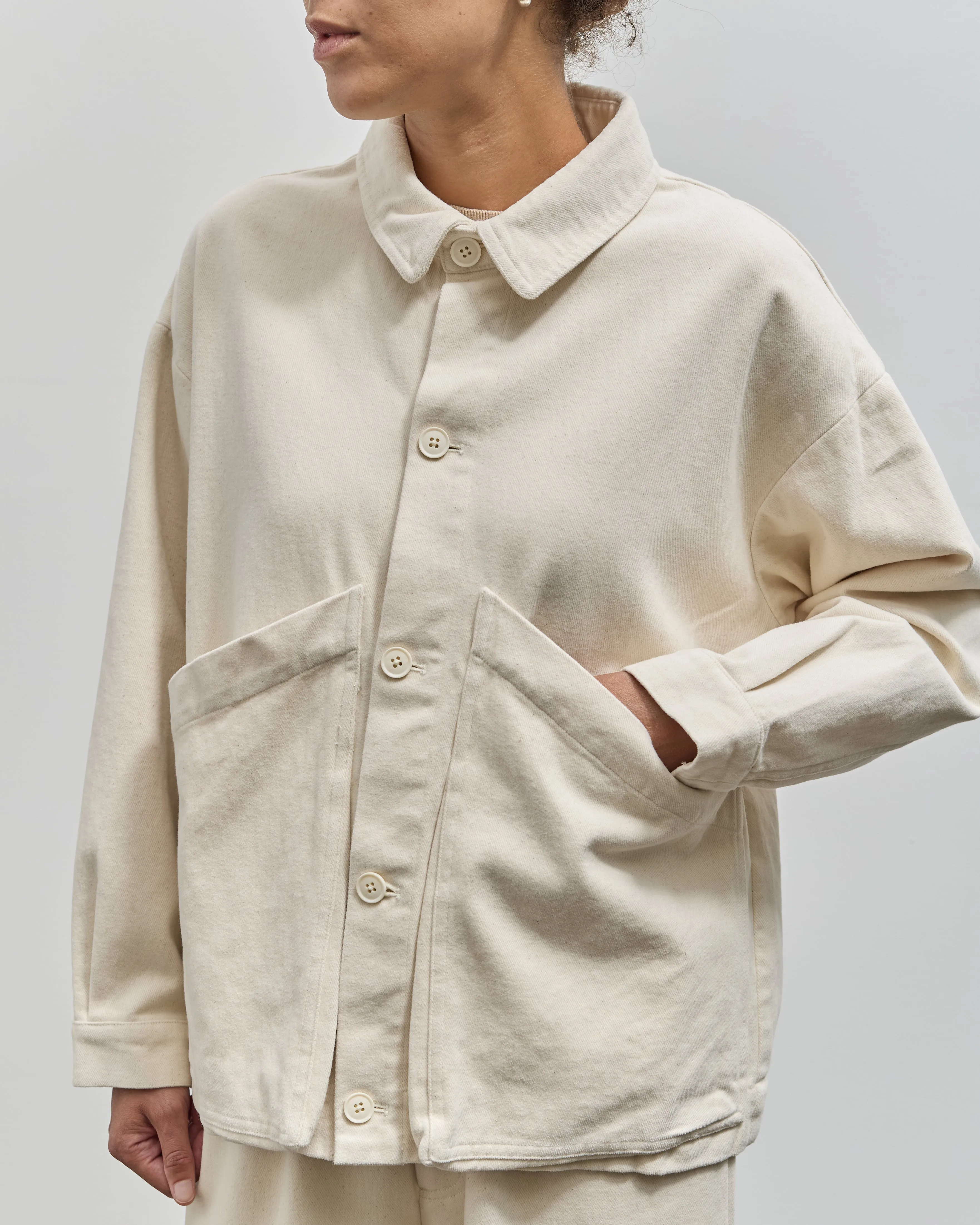 7115 Panel Pocket Shirt Jacket, Off-White Heavy Canvas