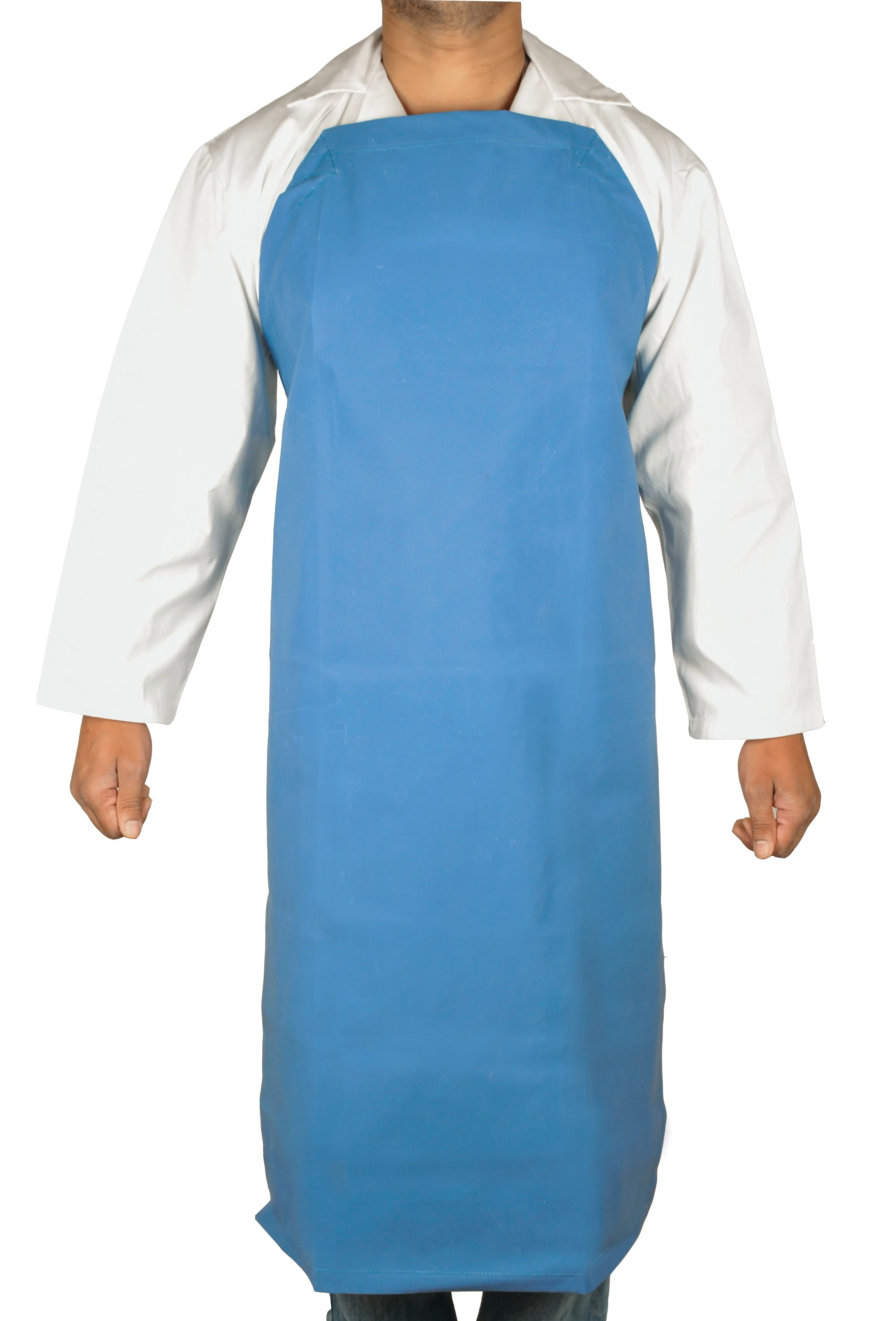 Adult Apron, 42 Inch - Adjustable Ties - Flexible Rubber - Waterproof, Chemical-Resistant - Eisco Labs