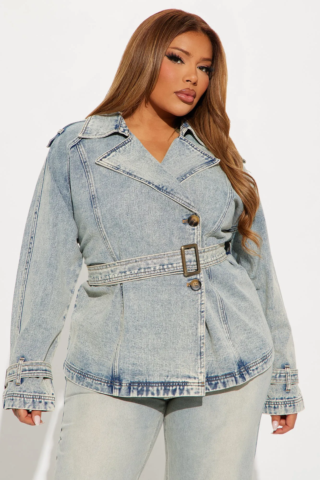 All Around Town Denim Coat - Light Wash