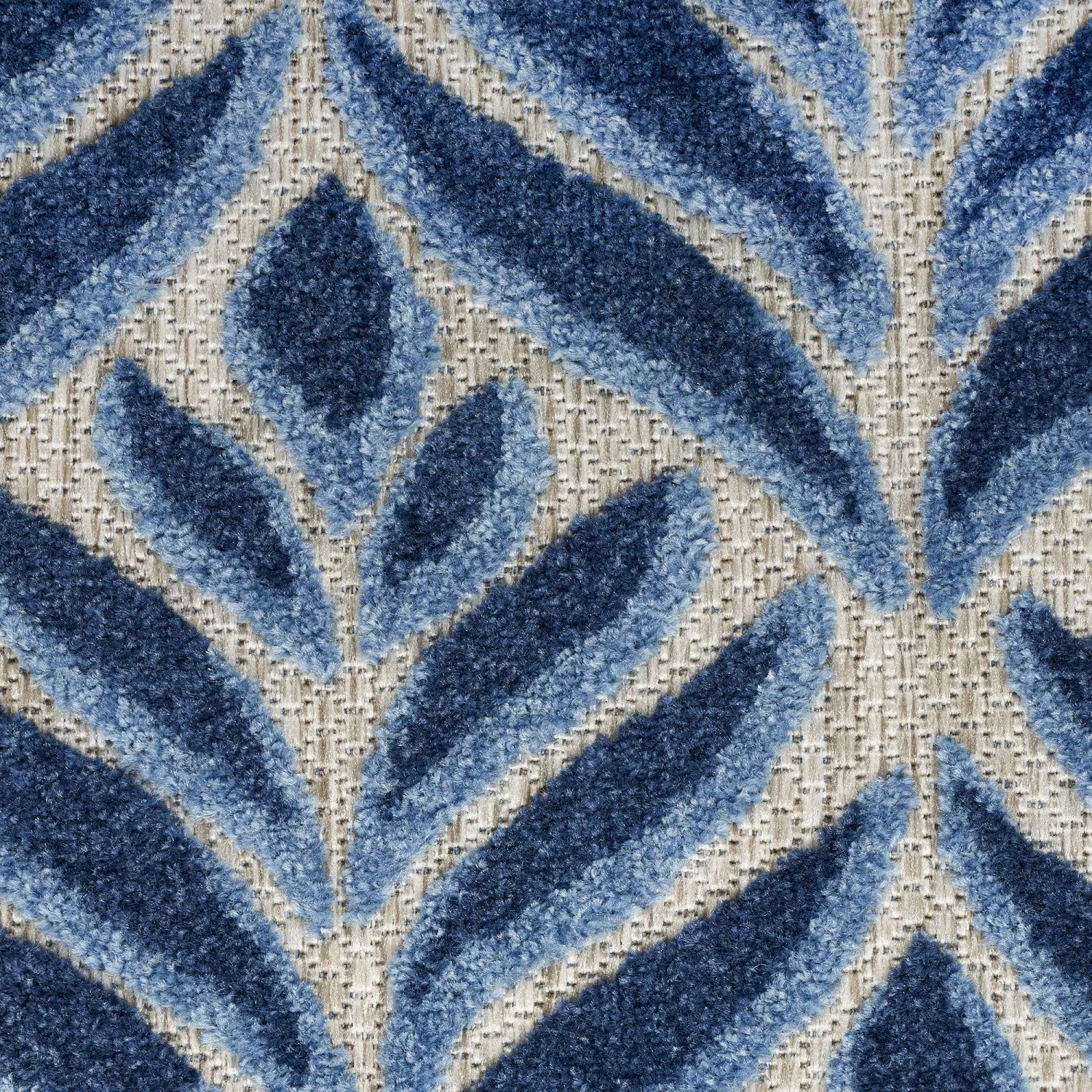 Aloha Blue Tropical Indoor/Outdoor Rug