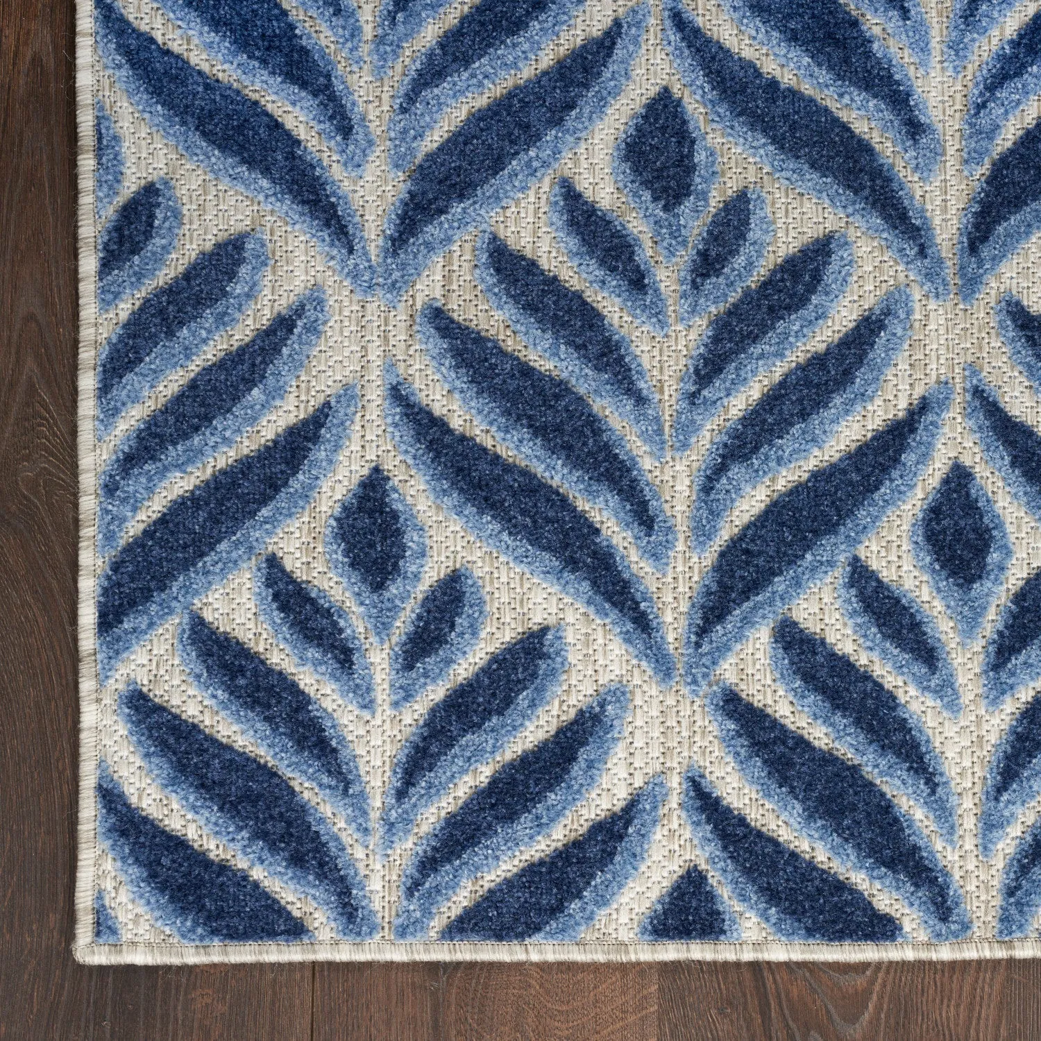 Aloha Blue Tropical Indoor/Outdoor Rug