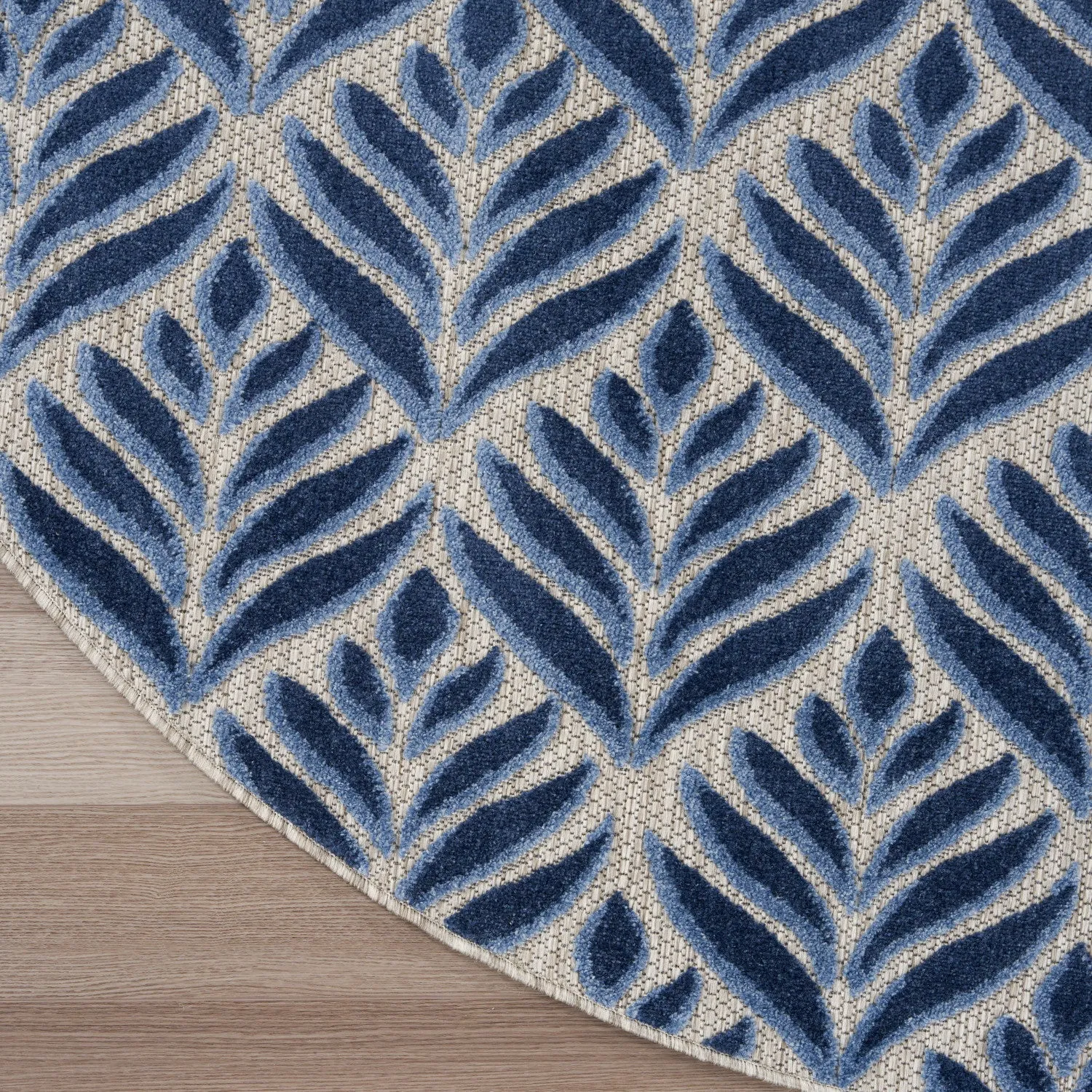 Aloha Blue Tropical Indoor/Outdoor Rug