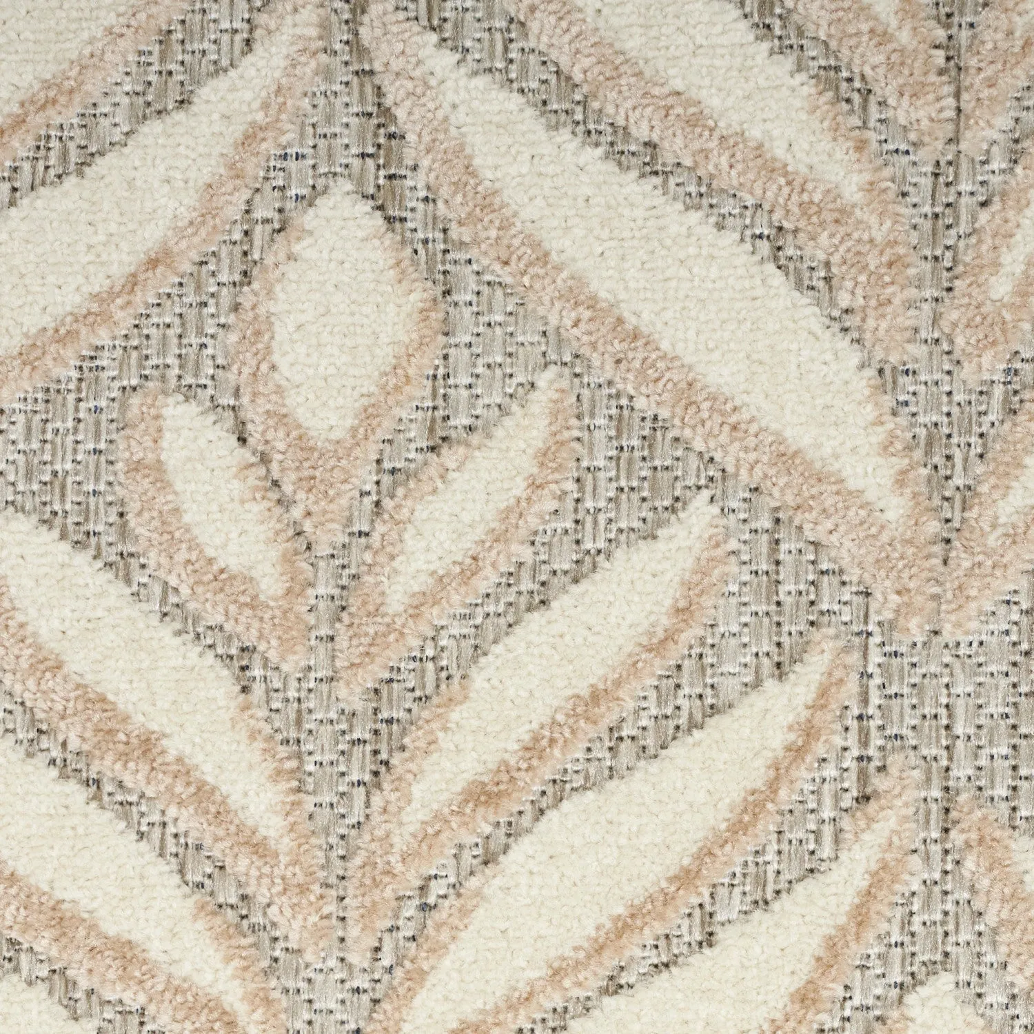 Aloha Ivory Grey Tropical Indoor/Outdoor Rug