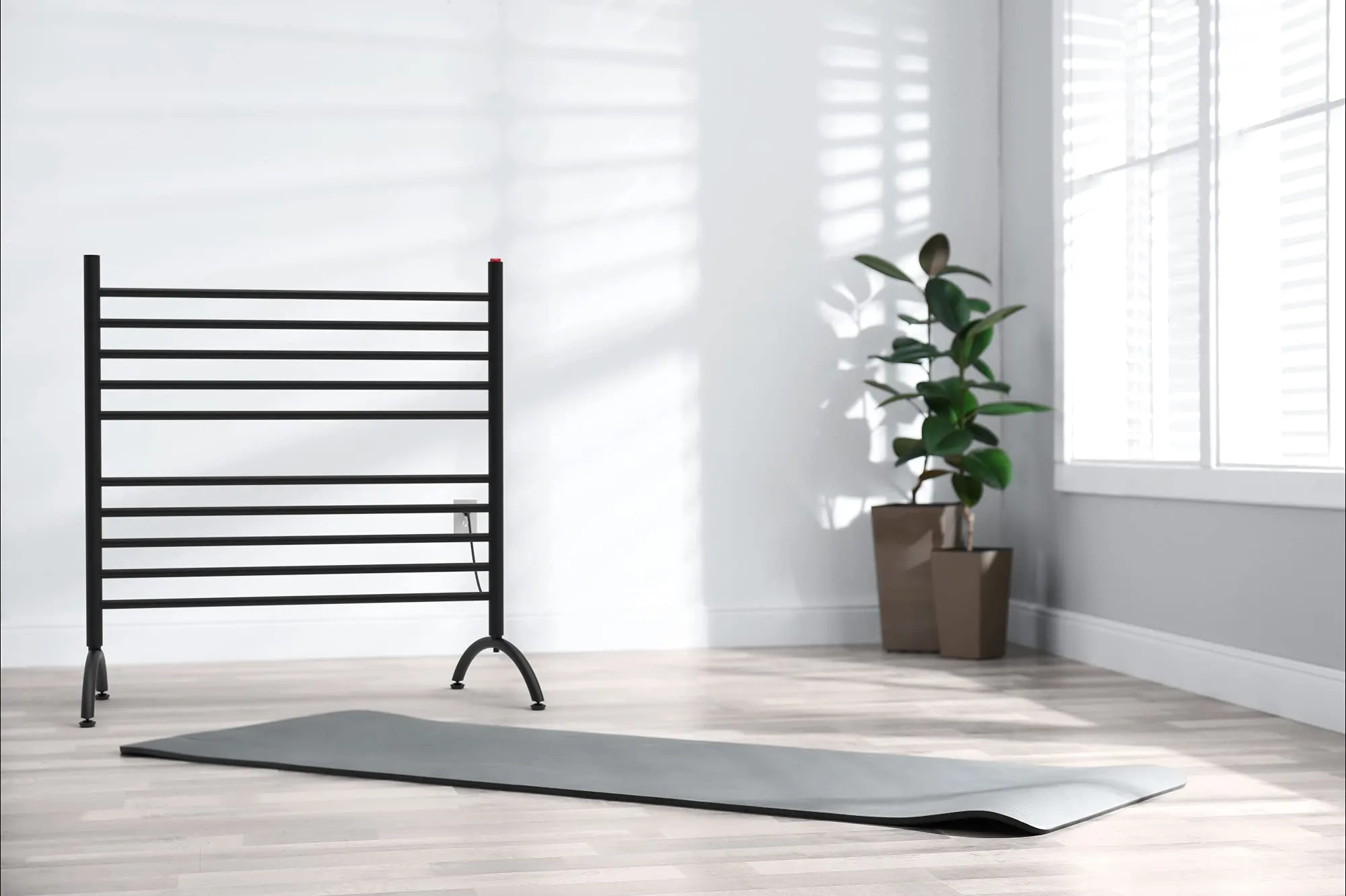 Amba - Solo Collection - Model Solo 33" Freestanding Towel Warmer