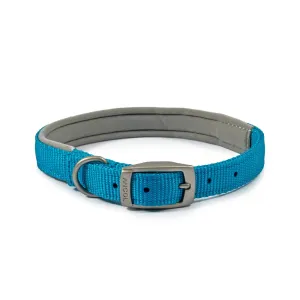 Ancol Viva Blue Poly-Weave Padded Dog Collar