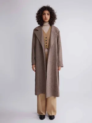 ASOBIO Classic-Fit Long Virgin Wool Coat