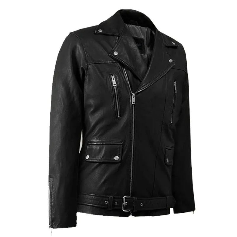 Best Genuine Looking Dauntless Black Fashion Boys Biker Leather Jacket