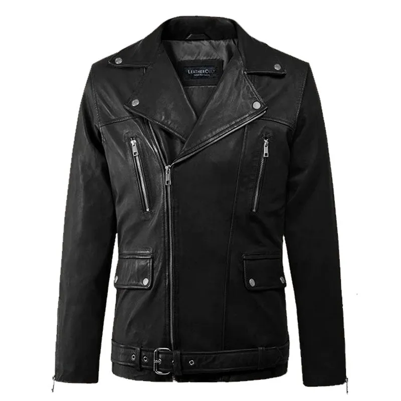 Best Genuine Looking Dauntless Black Fashion Boys Biker Leather Jacket