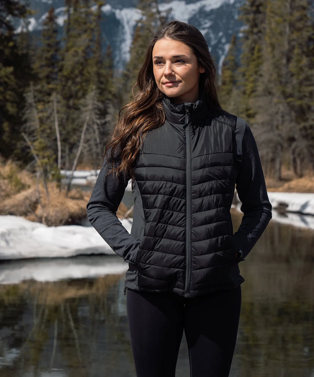 Black/Granite - Women’s Montserrat thermal vest