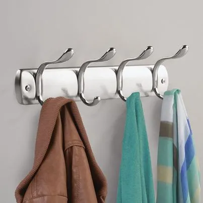 Bruschia Four Hook Wall Mount Coat Rack