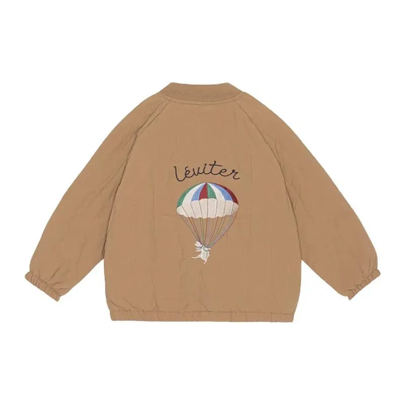 Children's Cozy Cartoon Bomber Jacket