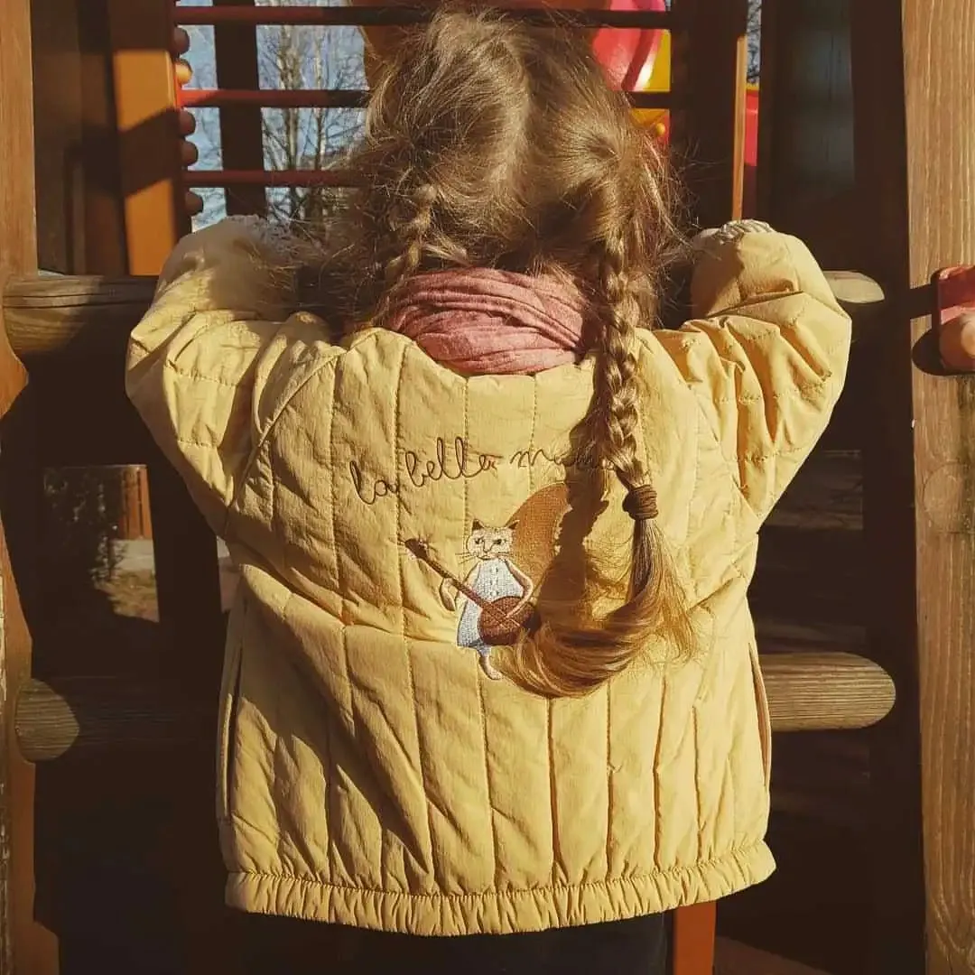 Children's Cozy Cartoon Bomber Jacket