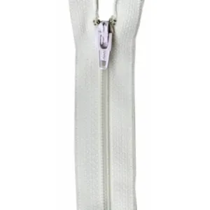 Coats All-Purpose Plastic Zipper 4in White