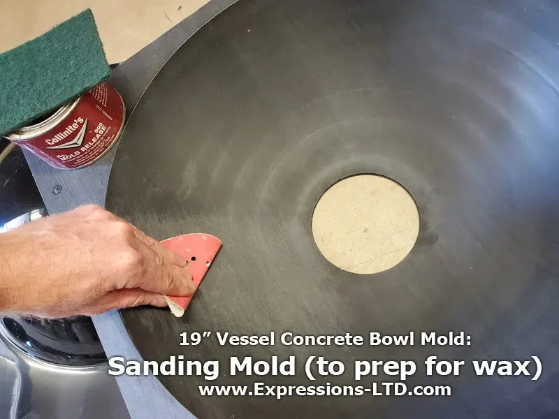 Concrete Vessel ABS Sink Mold DPM-20 Bowl (19"x6")