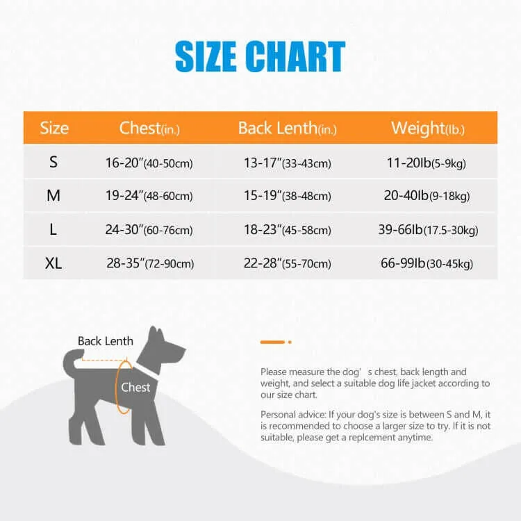 Dog Inflatable Swimsuit Easy to Carry Pet Life Jacket with Pump, Size: