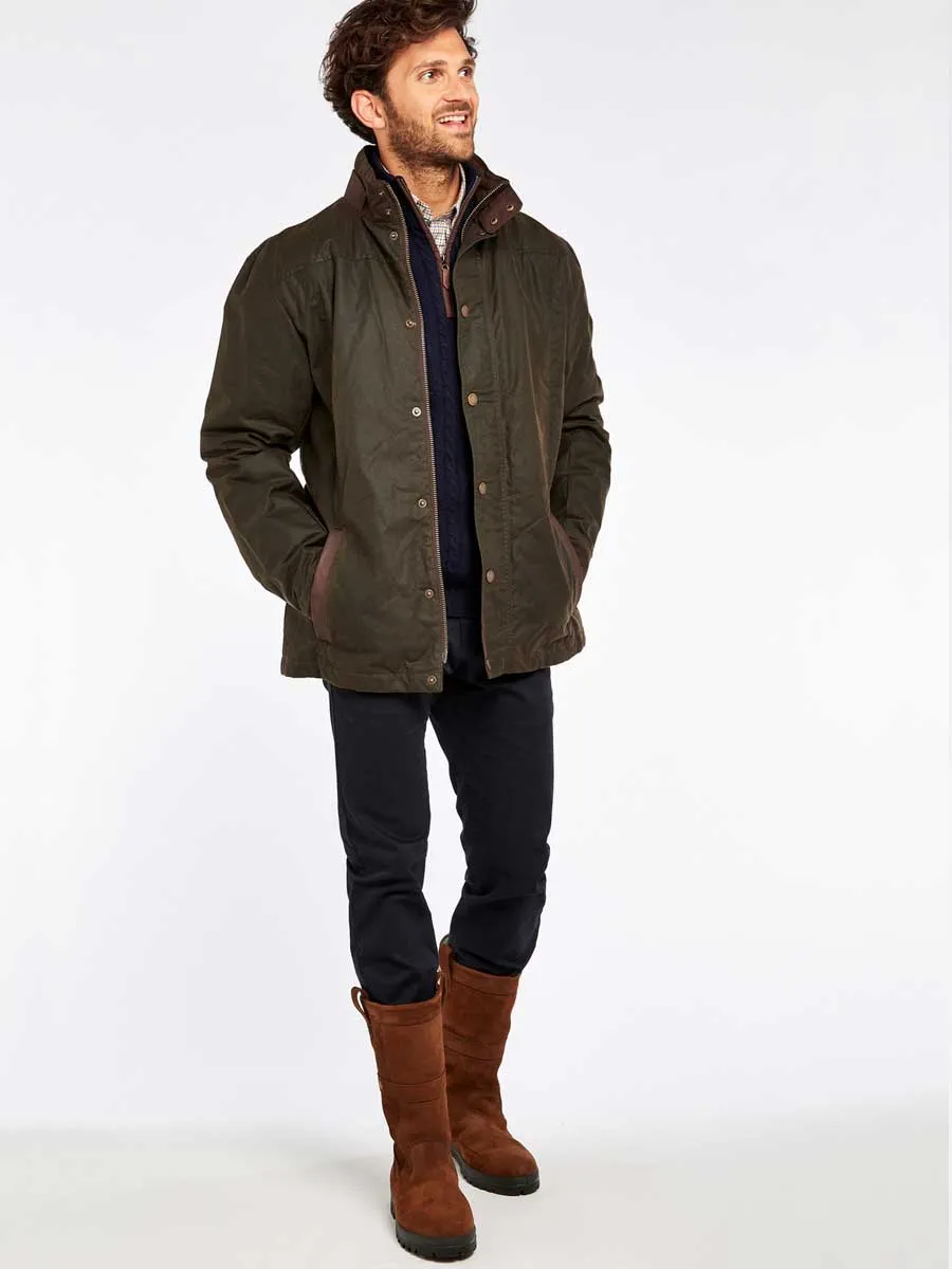 DUBARRY Carrickfergus Waxed Jacket - Mens - Olive