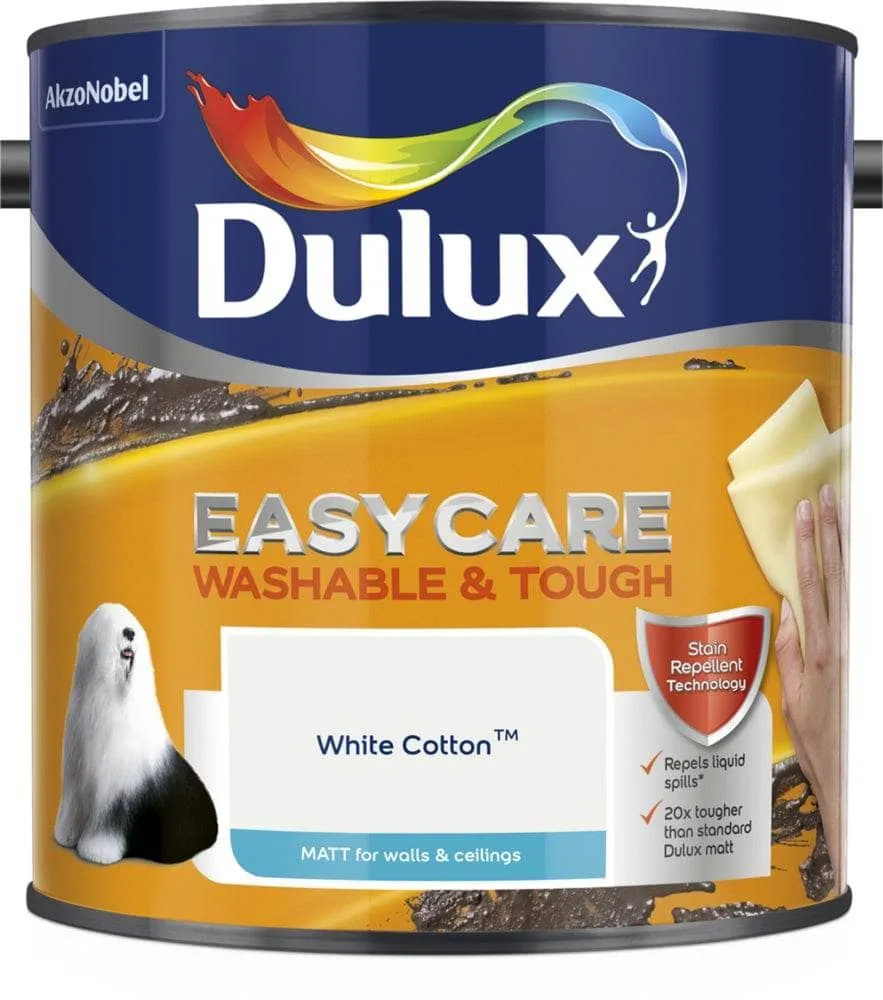 Dulux Easycare Matt Emulsion - White Cotton