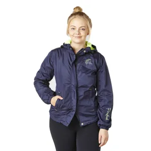 Firefoot Basic Showerproof Jacket Kids - Navy/Lime