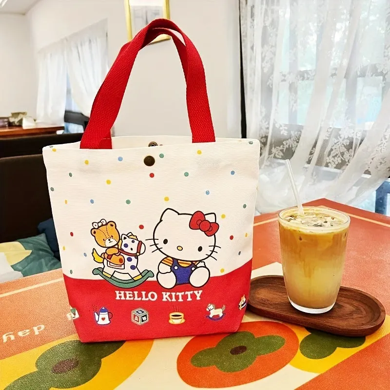 Hello Kitty Sanrio Tote Bag - Cute & Portable Storage Solution For School, Office, And Travel