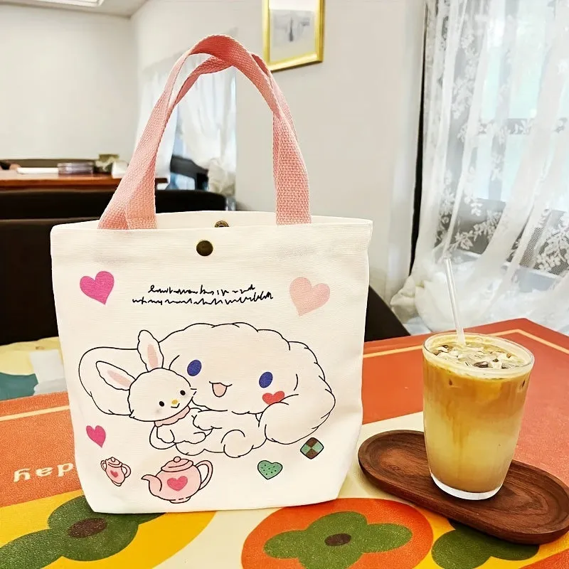 Hello Kitty Sanrio Tote Bag - Cute & Portable Storage Solution For School, Office, And Travel