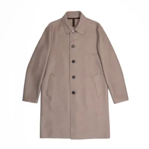 Mac Coat in Taupe Pressed Wool