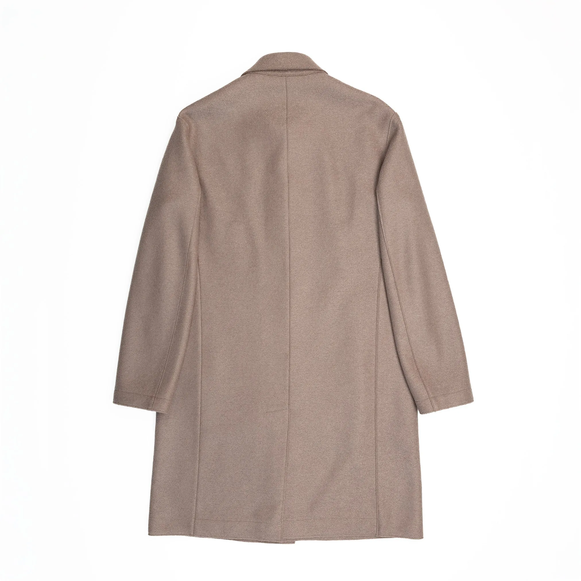 Mac Coat in Taupe Pressed Wool