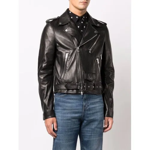 Men Biker Leather Jackets: Amiri