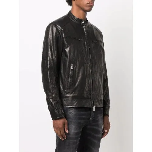 Men Designer Leather Jackets: dondup