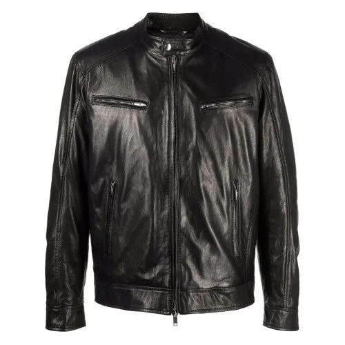 Men Designer Leather Jackets: dondup