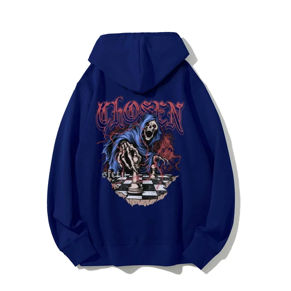 Mens Reaper Skull Graphic Hoodies