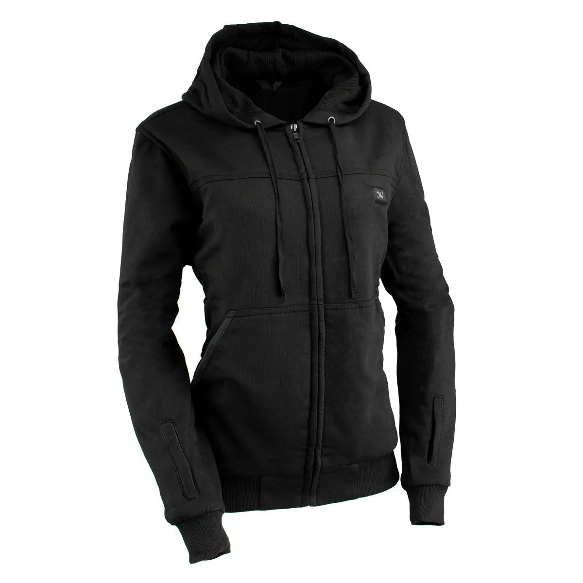 Nexgen Heat MPL2717DUAL Technology Women's Heated Hoodie - Black Sweatshirt Jacket for Winter Season w/Battery Pack