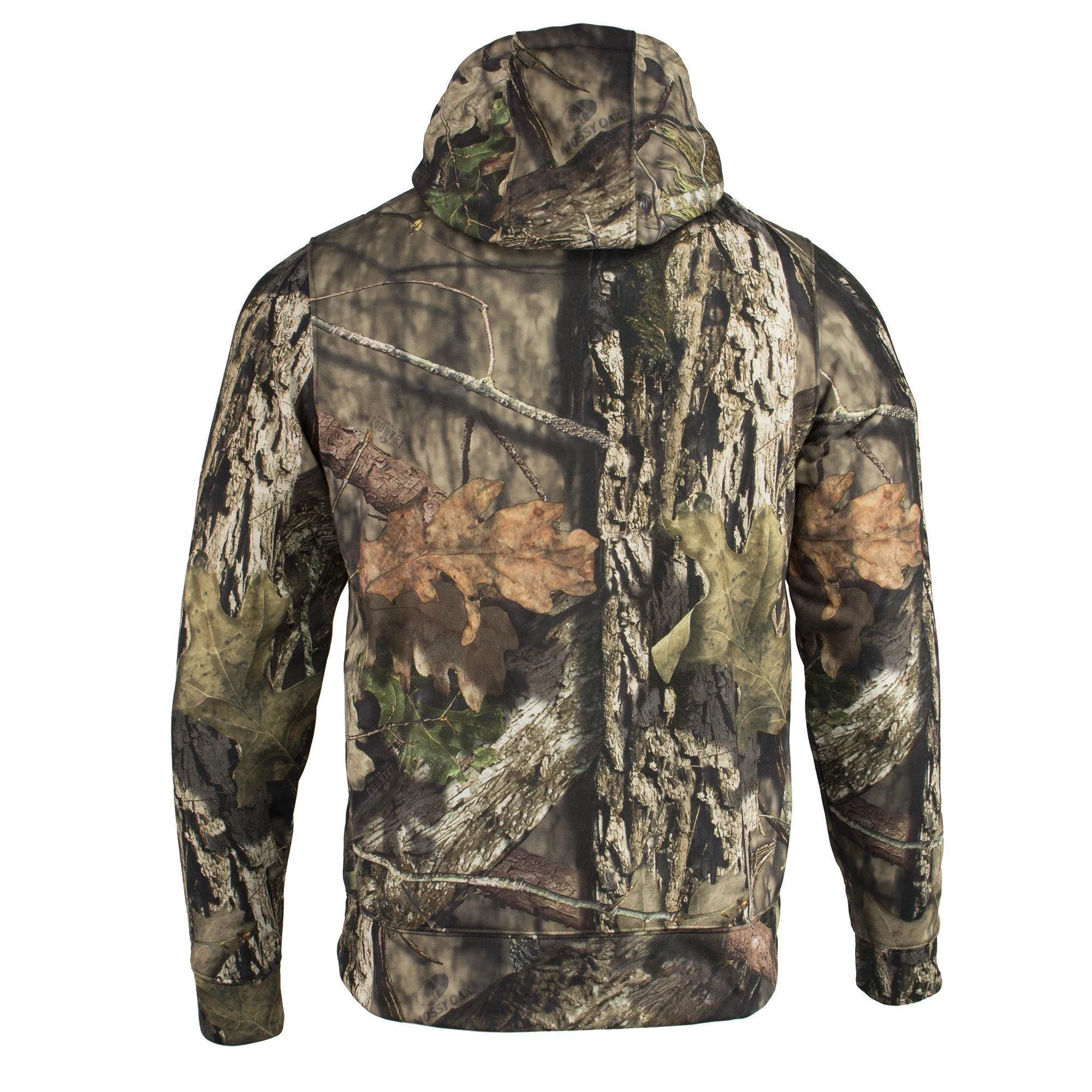 Nexgen Heat MPM1776SET Men's Camouflaged Heated Zipper Hoodies - Warming Camo Hoodie for Hunting w/ Battery