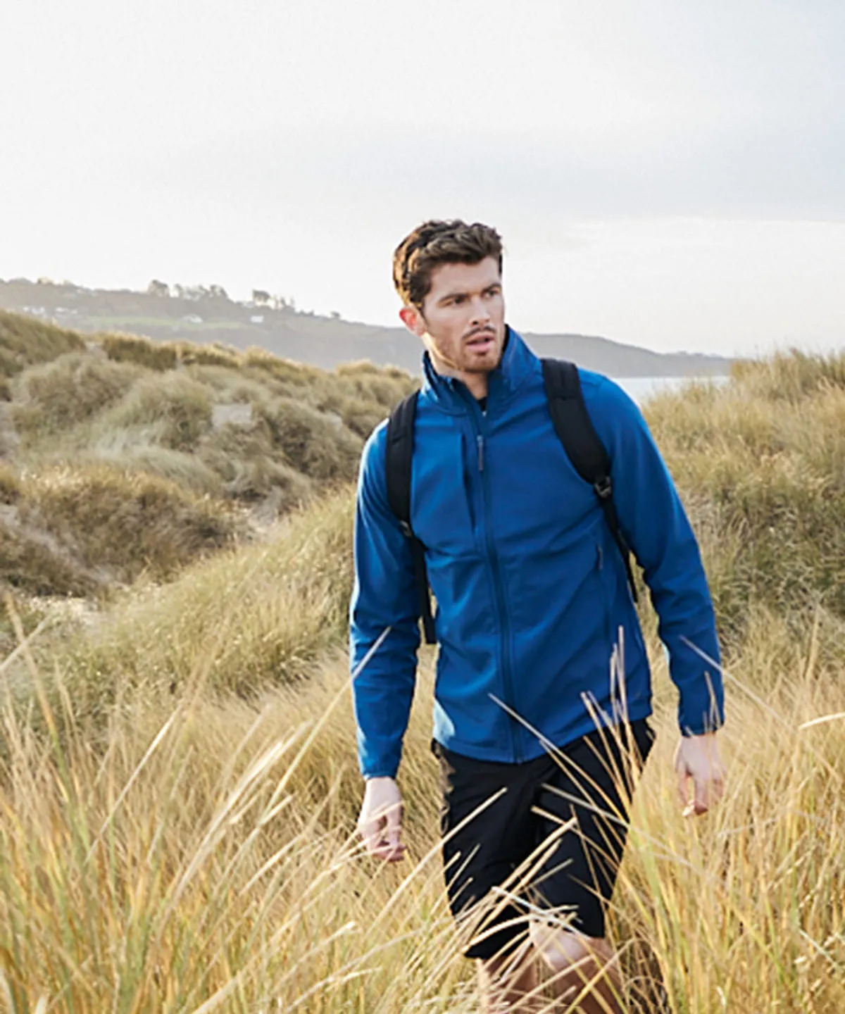 Poseidon Blue - Expert Basecamp softshell jacket