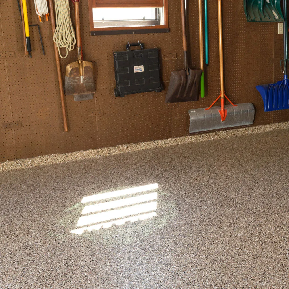 "Outback" 1/4" Garage Flake Floor Epoxy Resin Complete Kit