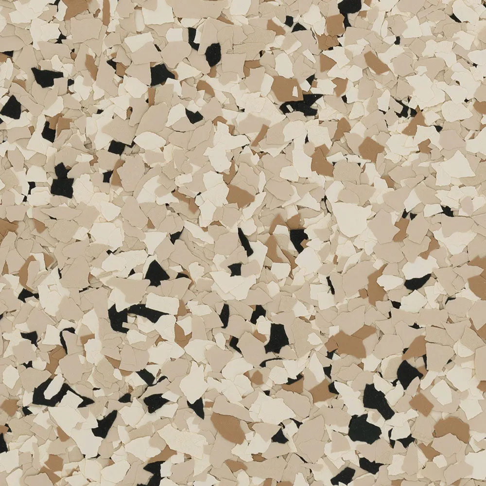 "Shoreline" 1/4" Garage Flake Floor Epoxy Resin Complete Kit