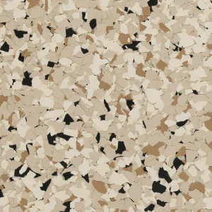 "Shoreline" 1/4" Garage Flake Floor Epoxy Resin Complete Kit