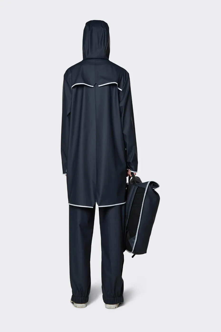 Rains reflective long rain jacket