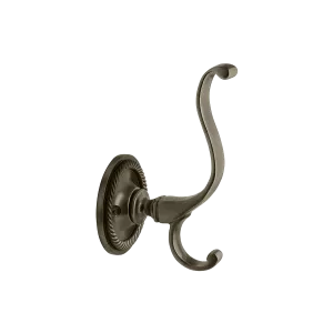 Rope Coat Hook in Antique Pewter