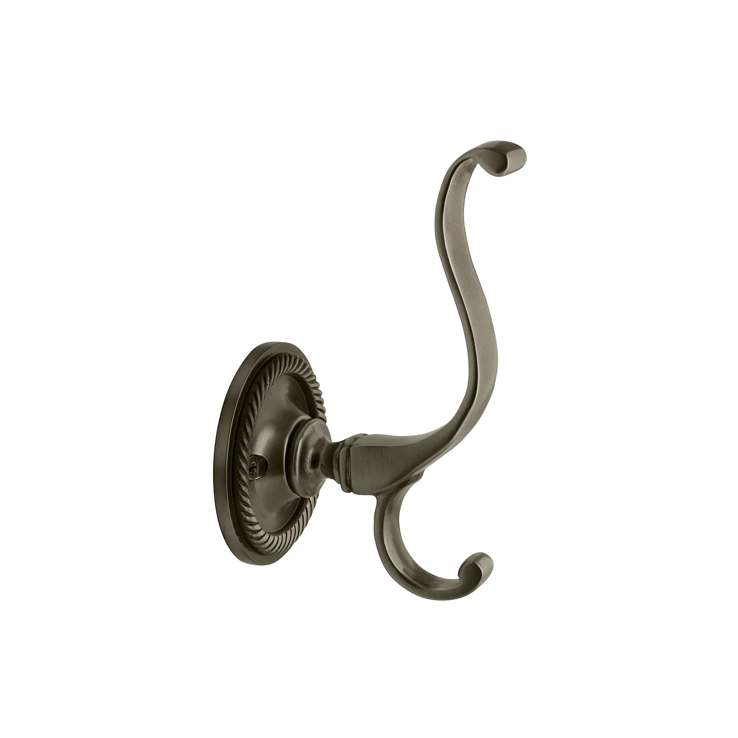 Rope Coat Hook in Antique Pewter