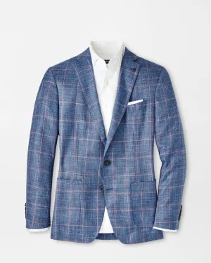 ROSEVILLE WINDOWPANE SOFT JACKET - BLUE PEARL