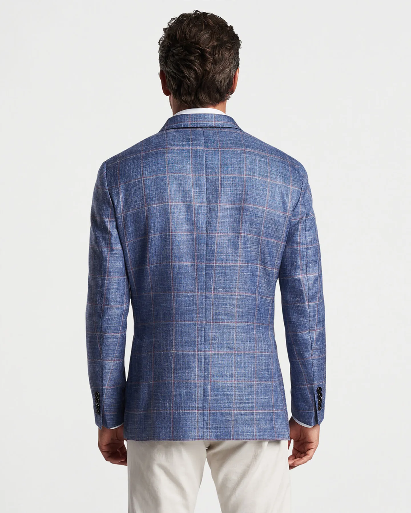 ROSEVILLE WINDOWPANE SOFT JACKET - BLUE PEARL