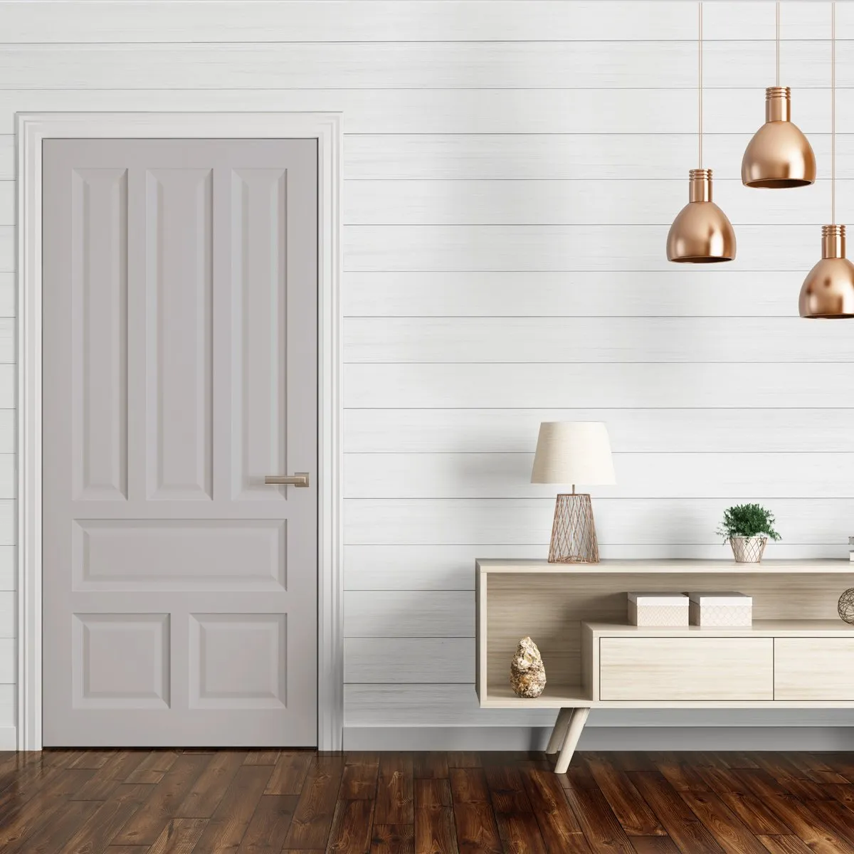 Shiplap Wall Paint Kit - White