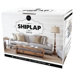 Shiplap Wall Paint Kit - White