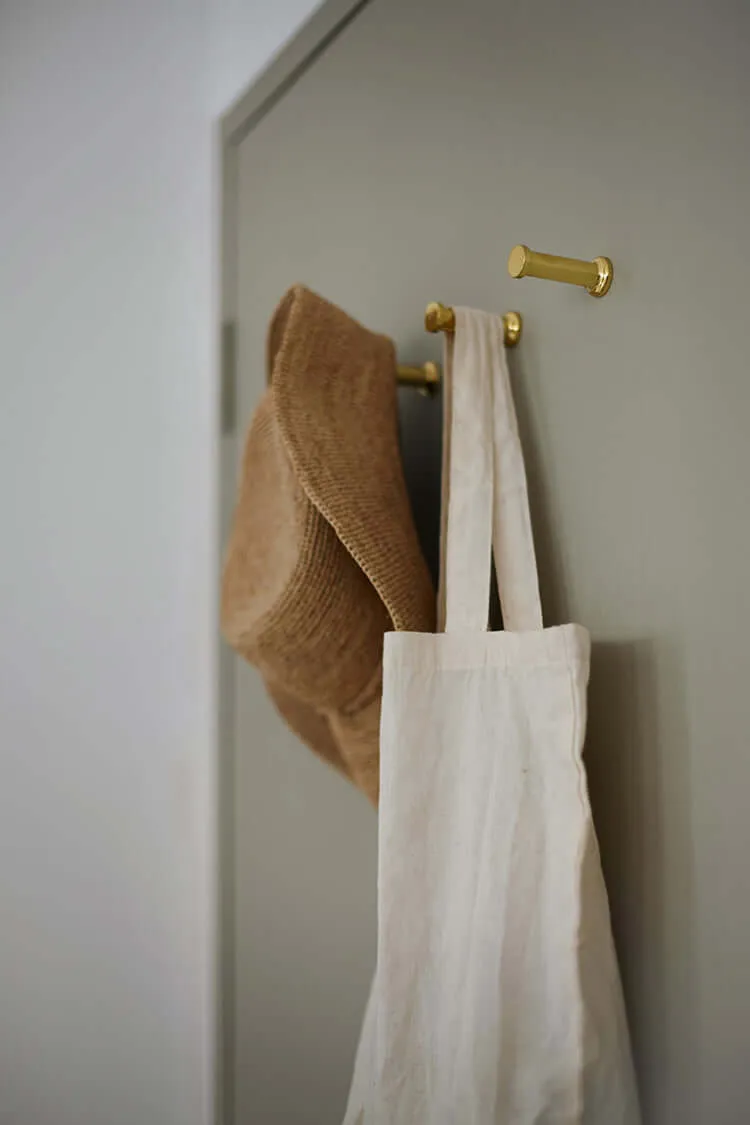 Solid Brass Coat Hooks