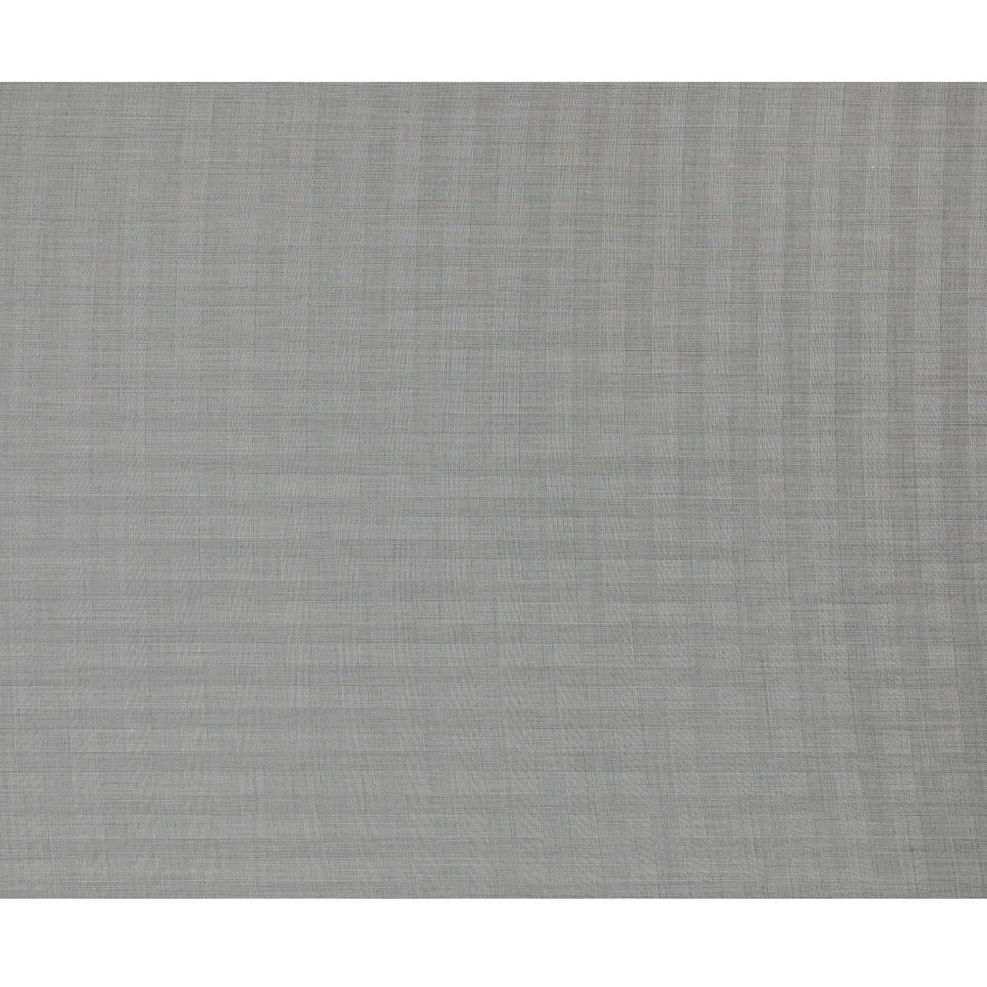 Sophisticated Light Grey Super 150's Wool Fabric - Italian Luxury Weave, 150cm Wide - D18245