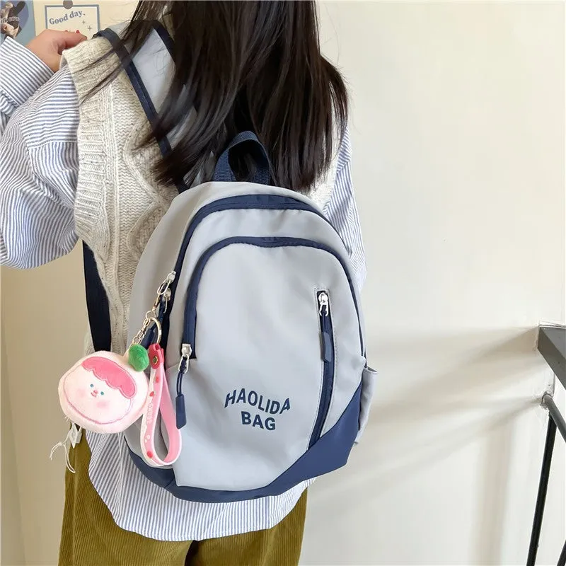 South Korea College Students' Backpack Girls' Small Japanese Ins Style Leisure Travel Backpack Portable All-Match Schoolbag