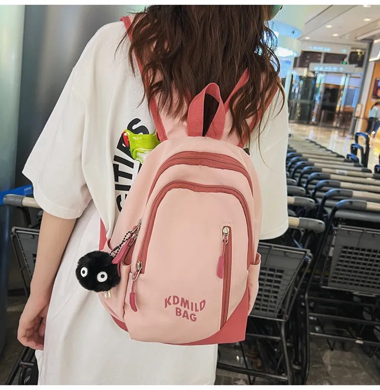 South Korea College Students' Backpack Girls' Small Japanese Ins Style Leisure Travel Backpack Portable All-Match Schoolbag