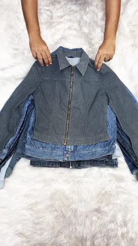 Straight Fit Y2K Blues Denim Zipper Jacket  - 12 Pieces ( BC-11-25 )