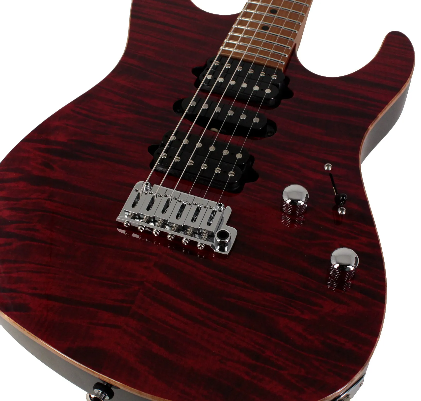 Suhr Modern Plus Guitar, Chili Pepper Red, Maple, HSH